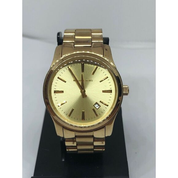 Michael Kors MK5160 Women's Stainless Steel Analog Champagne Dial Watch LB214 - Picture 1 of 11